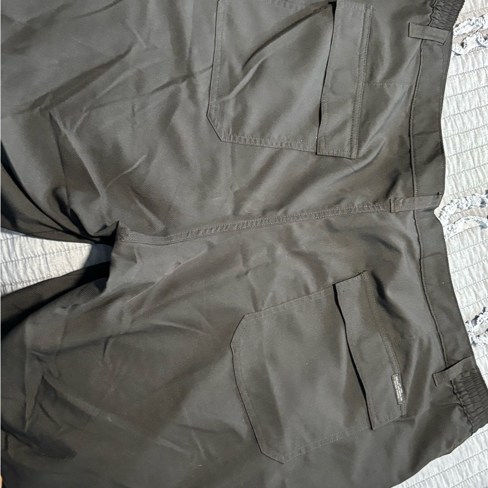 Lee Big and Tall Men's Cargo Work Shorts - Black